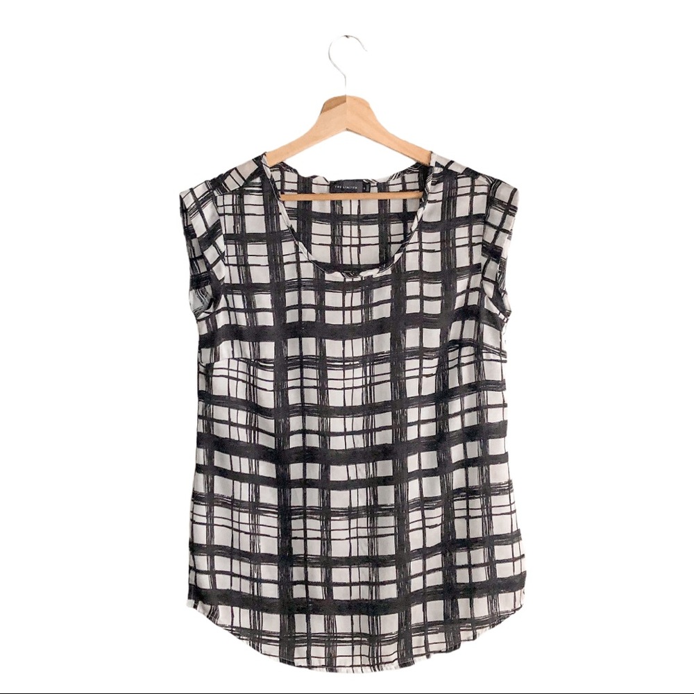 The Limited | Plaid Sleeveless Blouse